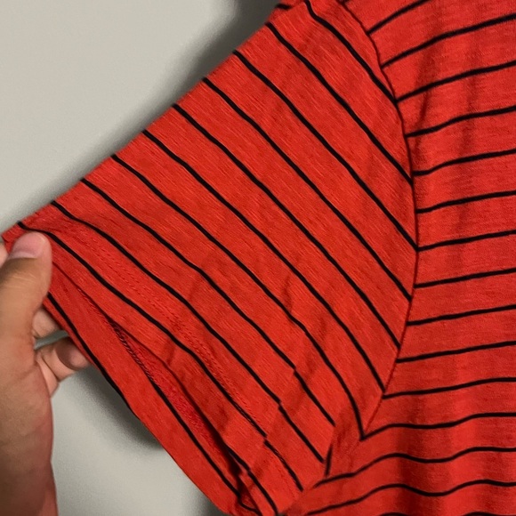 Red and Black Striped Tee - Picture 2 of 6